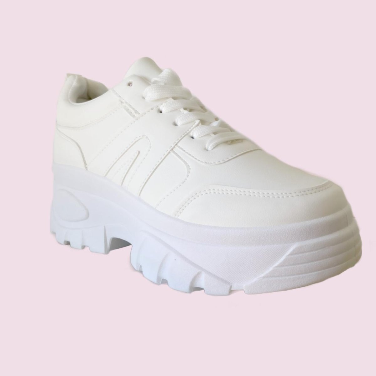 Zapatilla chunky blanca hot sale