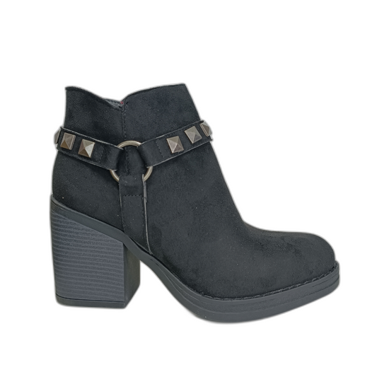 BOTIN NEGRO TACO CUADRADO