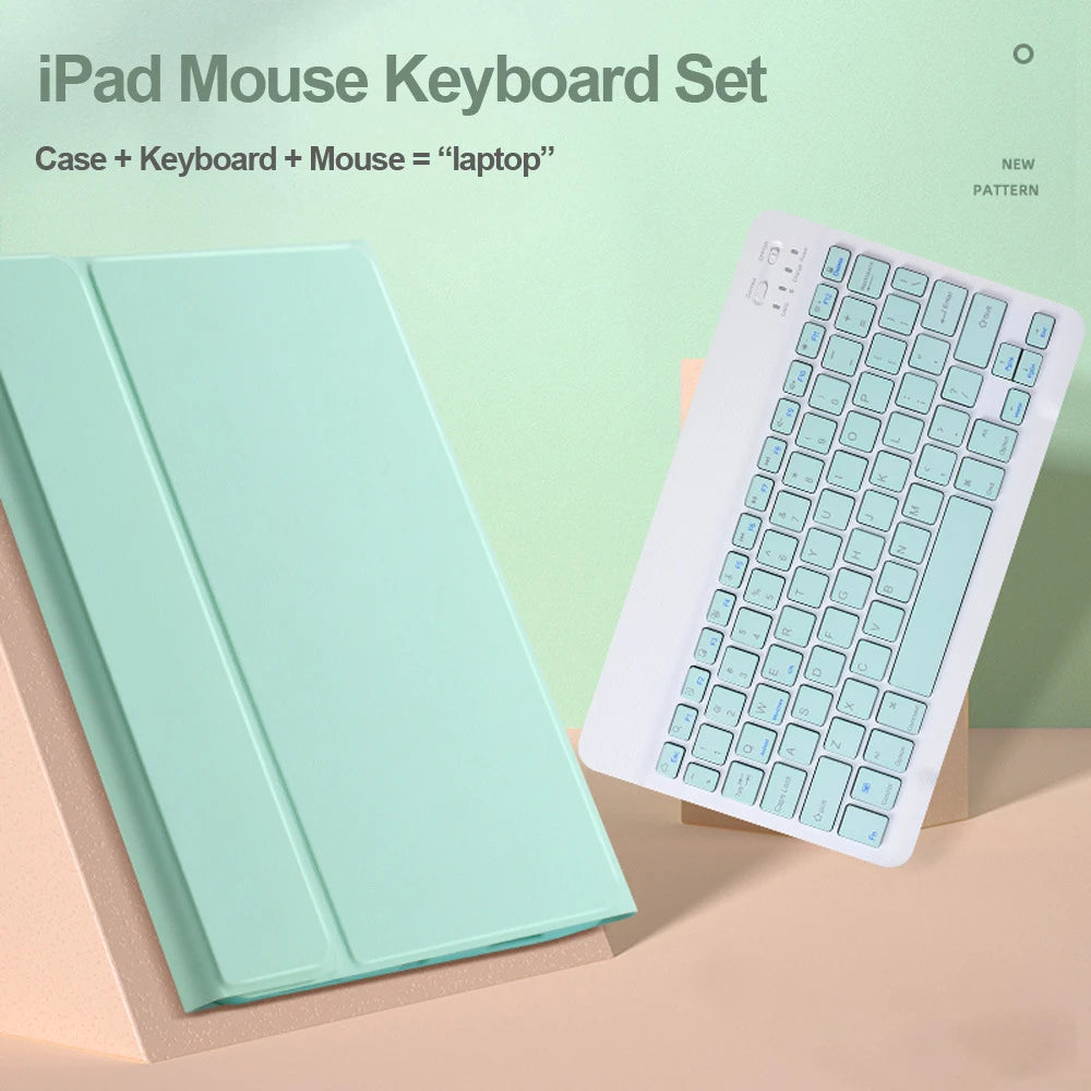 Funda teclado para Ipad 10 generacion 10.9 Pulgadas Bluetooth con mouse