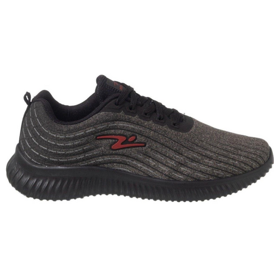 ZAPATILLA DEPORTIVA HOMBRE FLEX II GRIS NEGRO 8709.