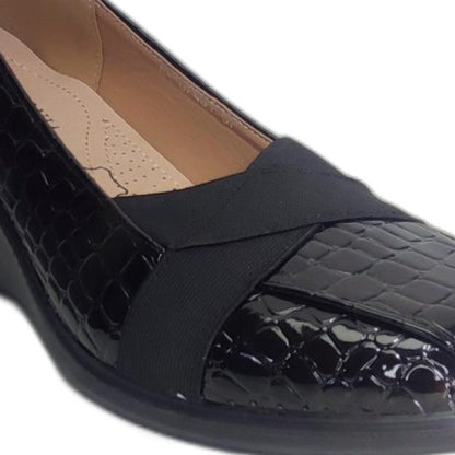 Zapato Terraplen Señora Negro