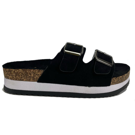 SANDALIA BIRK NEGRO BLANCO - Pastik.cl